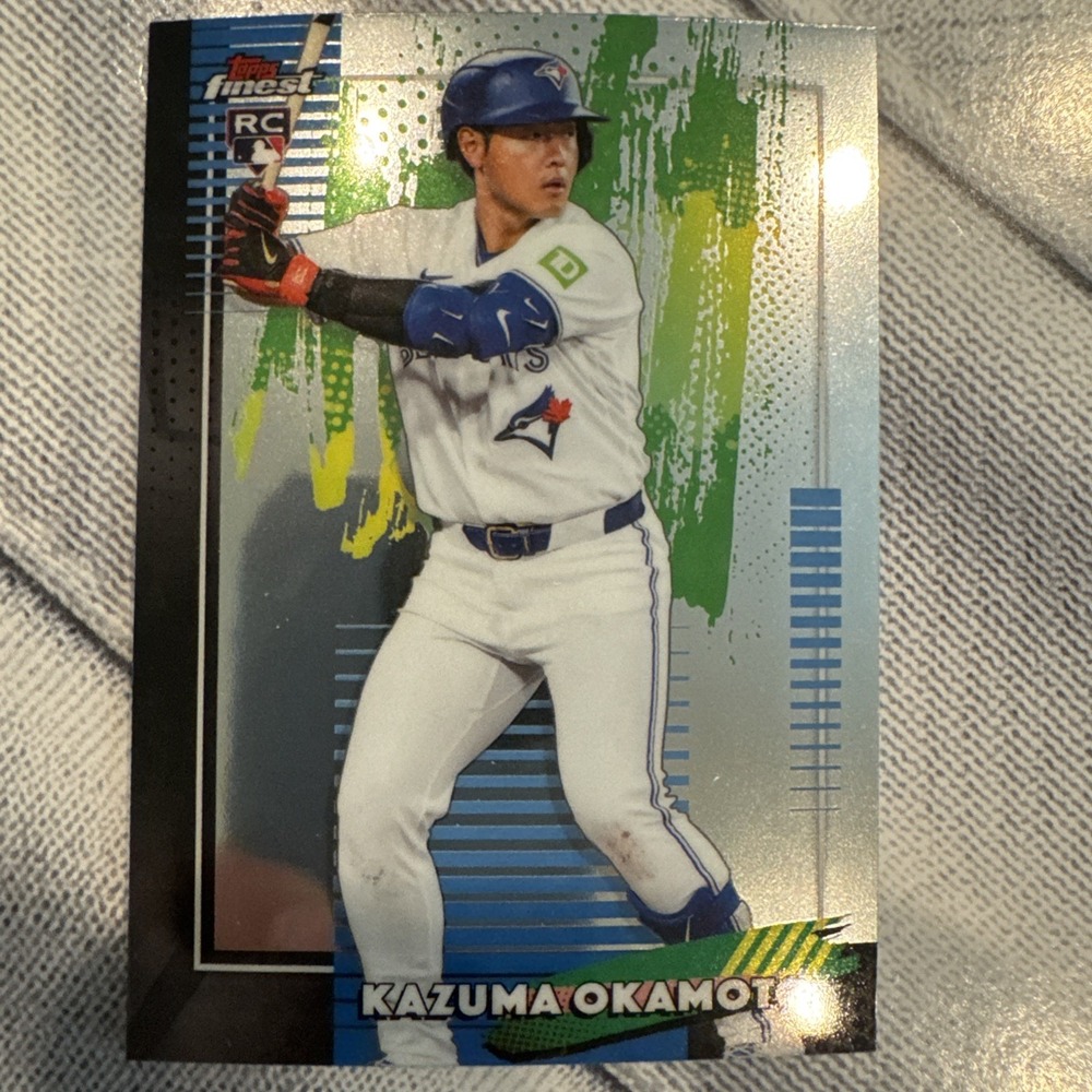 2026 Topps Finest Kazuma Okamoto RC #34 Common Toronto Blue Jays Baseball Card